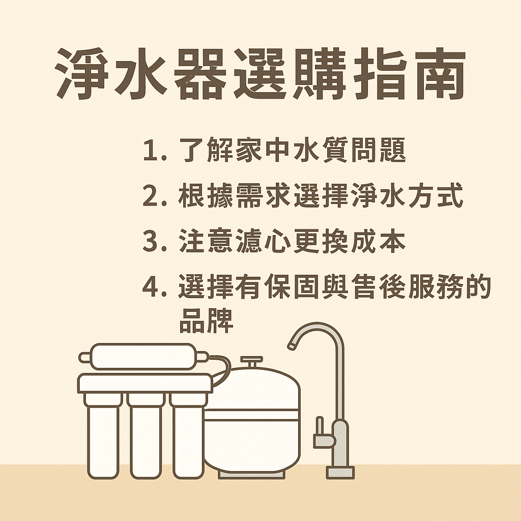 淨水器選購指南：一次看懂如何挑選最適合家用的淨水設備