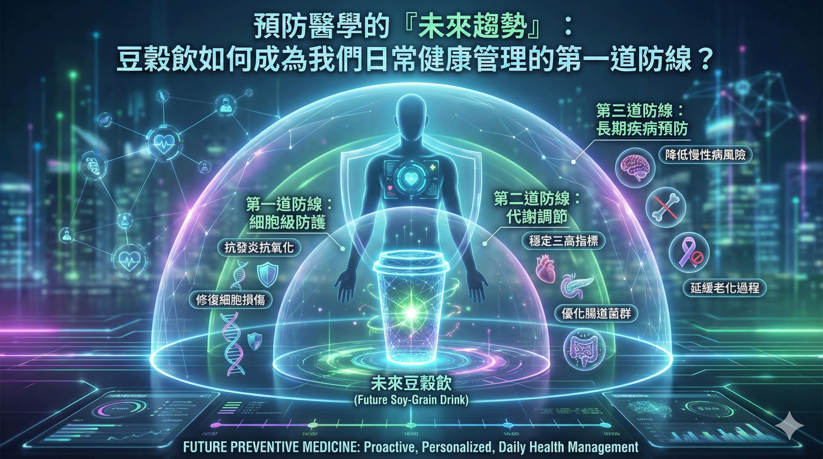 Q040 預防醫學的「未來趨勢」： 豆穀飲如何成為我們日常健康管理的第一道防線？