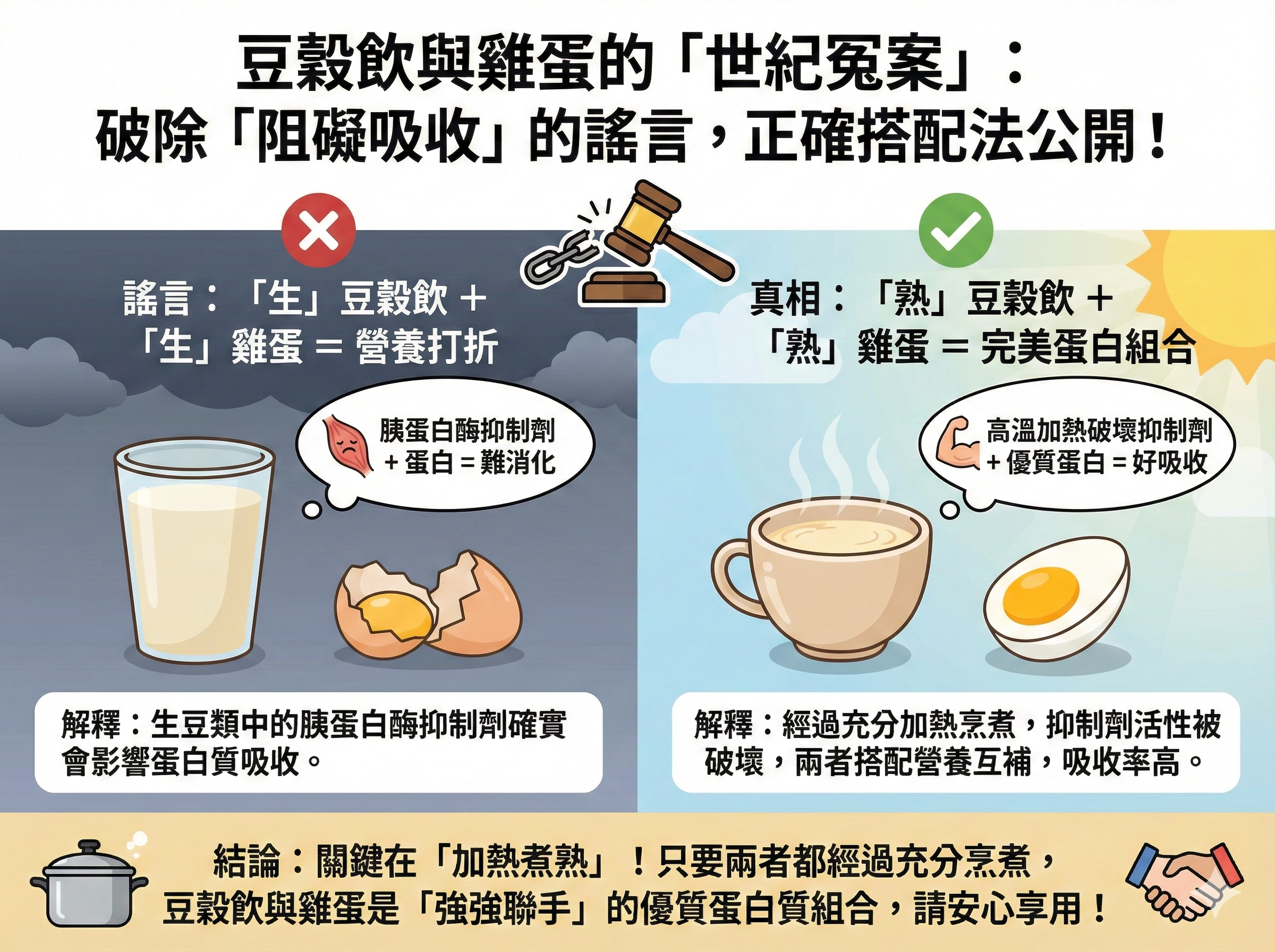 Q046 豆穀飲與雞蛋的「世紀冤案」： 破除「阻礙吸收」的謠言，正確搭配法公開！