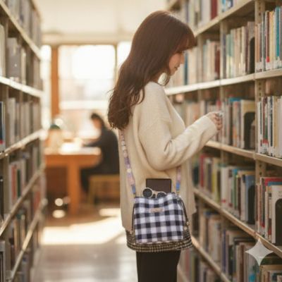 束口水桶包 - 金門花帔