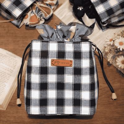 束口水桶包 - 金門花帔